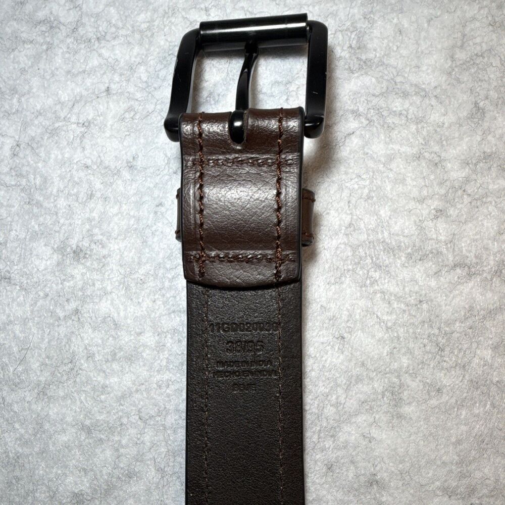 Dickies Men’s Belt Brown Solid Adjustable Buckle Size 38/95 - Picture 2 of 8